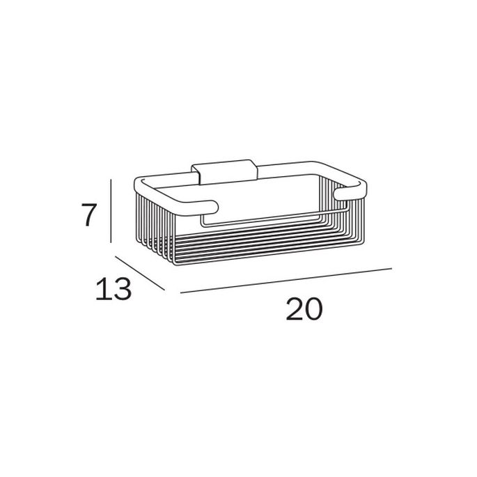 Inda Hotellerie A0451HCR zeepkorf chroom