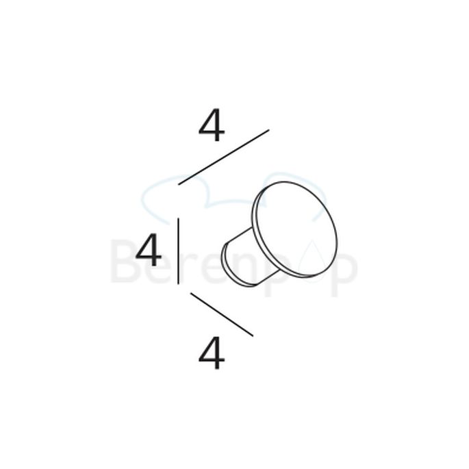 Inda Hotellerie - One AV120ACR kledinghaak chroom