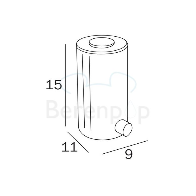 Inda Hotellerie AV567ACR zeepdispenser 0,5 liter chroom