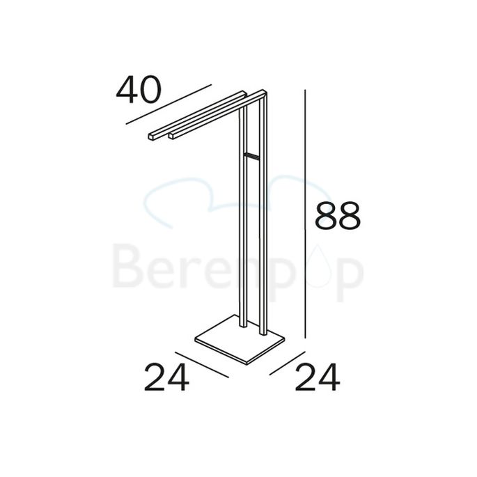 Inda Logic A33850CR handdoekhouder standaard chroom