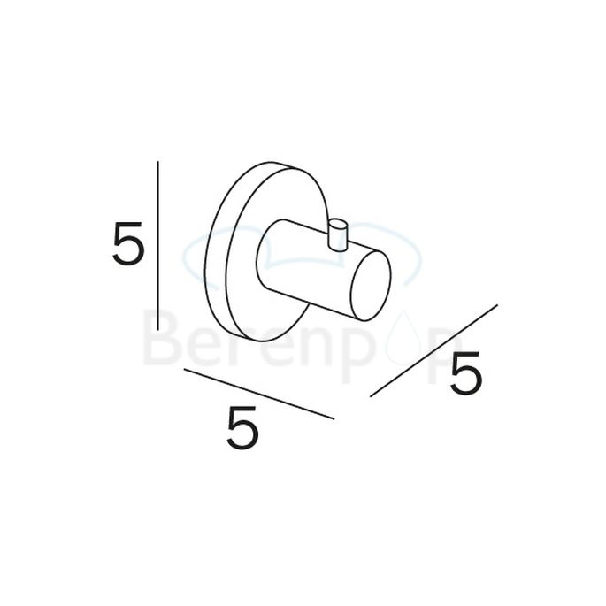 Inda Touch A46200CR kledinghaak chroom
