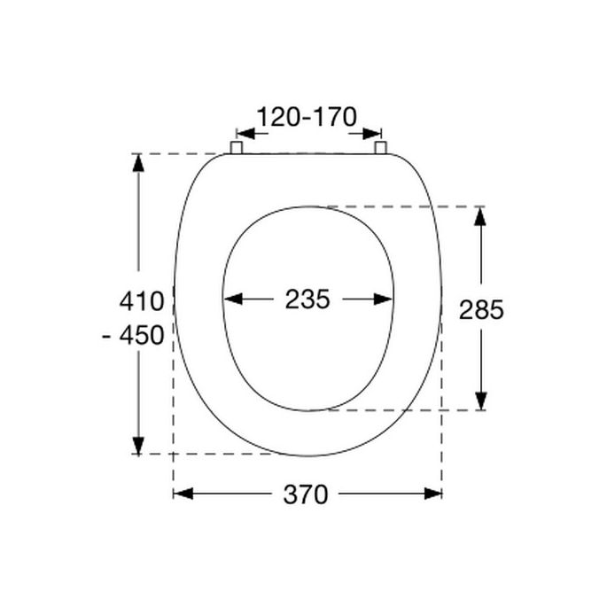 Pressalit 2000 124000-B13999 toiletzitting met deksel wit