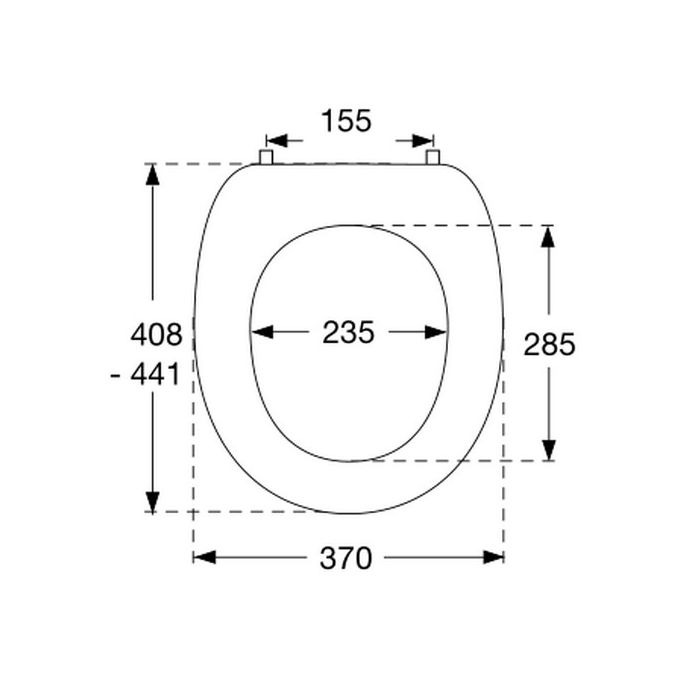 Pressalit 2000 124052-UN3999 toiletzitting met deksel manhattan