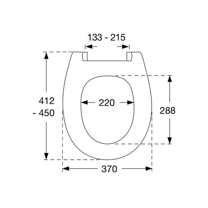 Pressalit Calmo 556000-D02999 toiletzitting met deksel wit