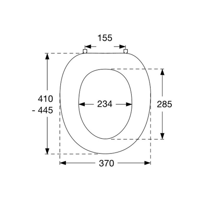 Pressalit Objecta 53011-UN4999 toiletzitting zonder deksel wit polygiene