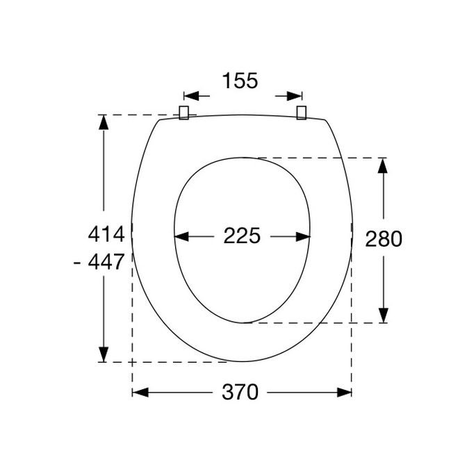 Pressalit T2 316000-UN3999 toiletzitting met deksel wit