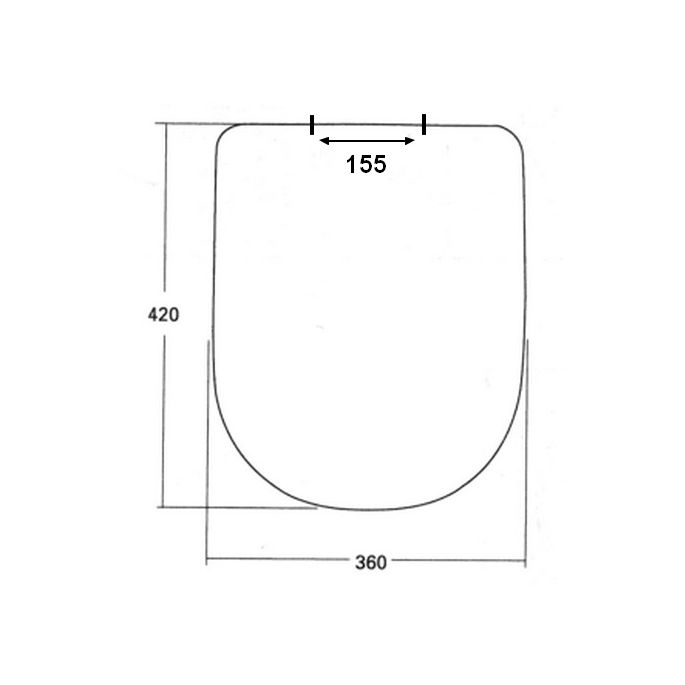 Sphinx 330/355/390 S8H51200000 toiletzitting met deksel wit *niet meer leverbaar*