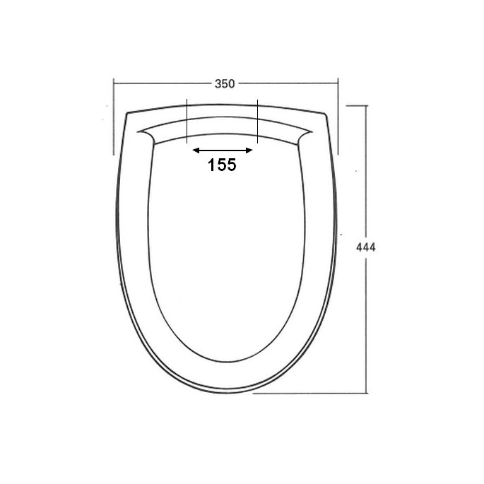 Sphinx Gilia S8H5M010000 toiletzitting met deksel wit *niet meer leverbaar*