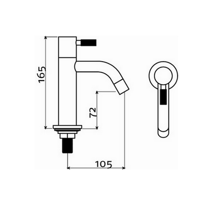 Clou Freddo 2 CL060300129L fonteinkraan staand hoge versie chroom