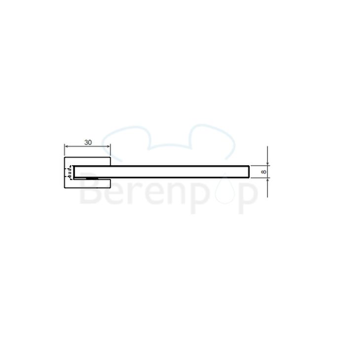 Clou Quadria CL090111829 (CL/09.01.118.29) planchet 60cm chroom (OUTLET)