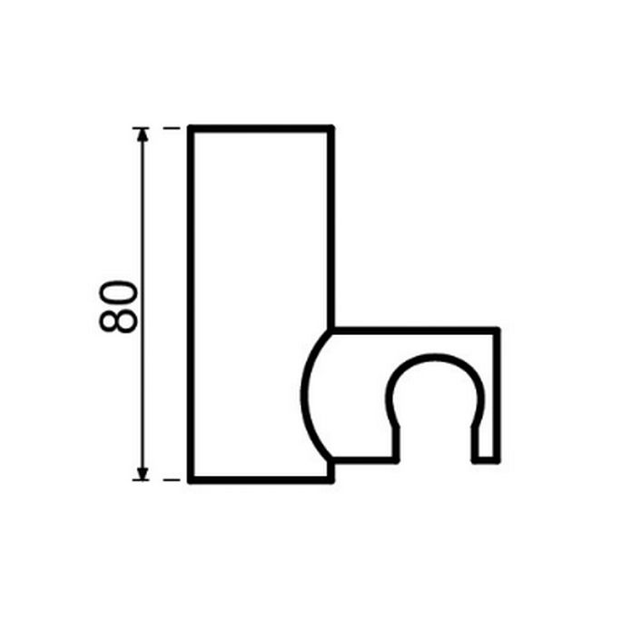 Dekker Lavanto Levity 253436 handdouche met houder chroom (OUTLET)