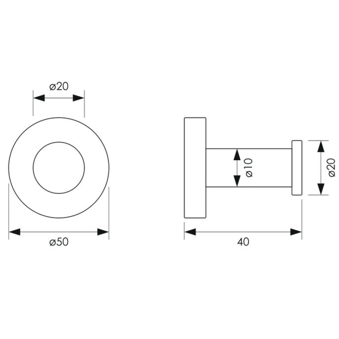 Brauer 5-NG-152 accessoire set 3-in-1 rvs geborsteld pvd