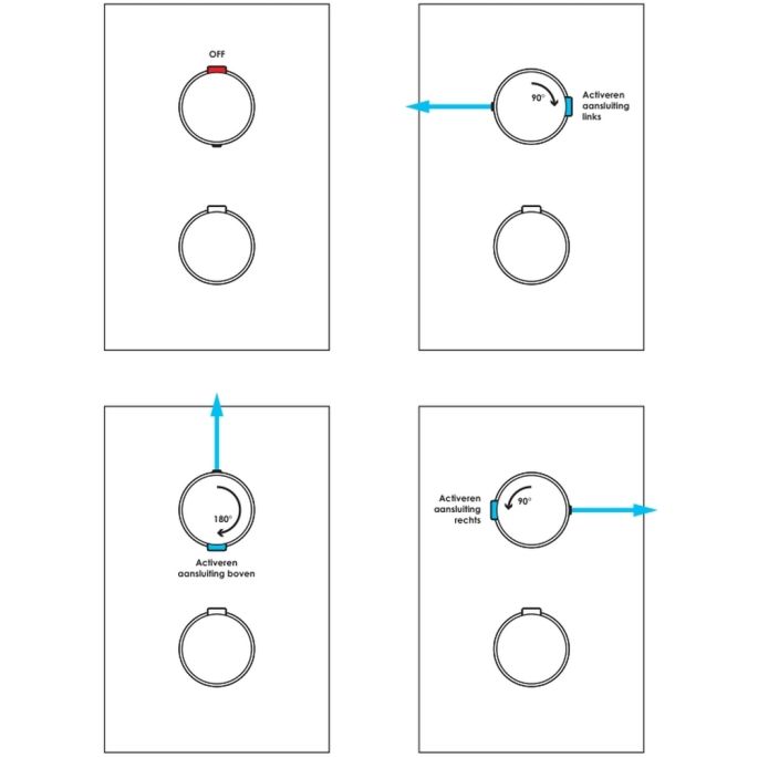 Brauer Edition 5-CE-063 thermostatische inbouw regendouche 3-weg omstelling SET 40 chroom