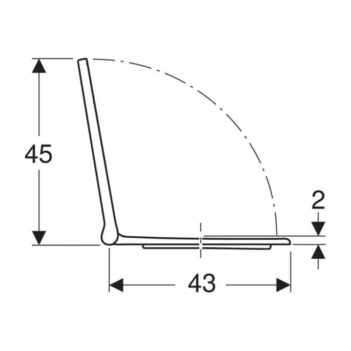 Geberit Acanto 502.719.01.1 toiletzitting met deksel wit