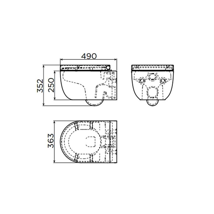 Clou Hammock CL0401070 wandtoilet wit