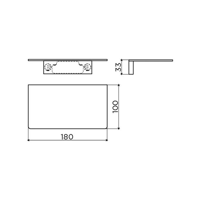 Clou Sjokker SJ092603920 planchet 180mm mat wit
