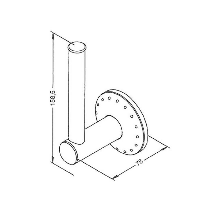 Damixa Jupiter 4861700 reserverolhouder chroom (OUTLET)
