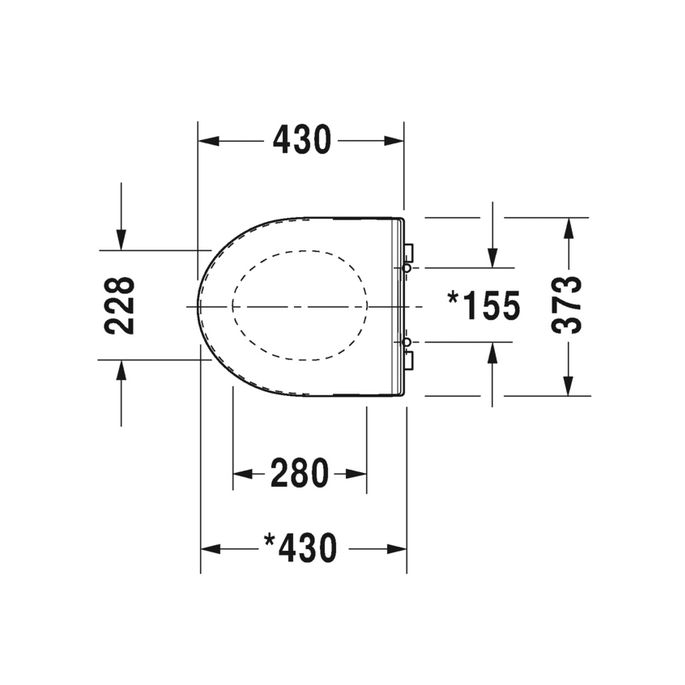 Duravit DuraStyle 0020790000 toiletzitting met deksel wit