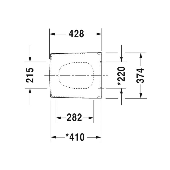 Duravit Vero 0067690800 toiletzitting met deksel zwart