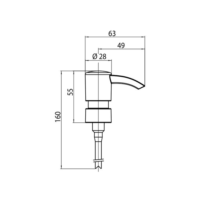 Emco Loft 052101691 doseerpomp kunststof RVS geborsteld