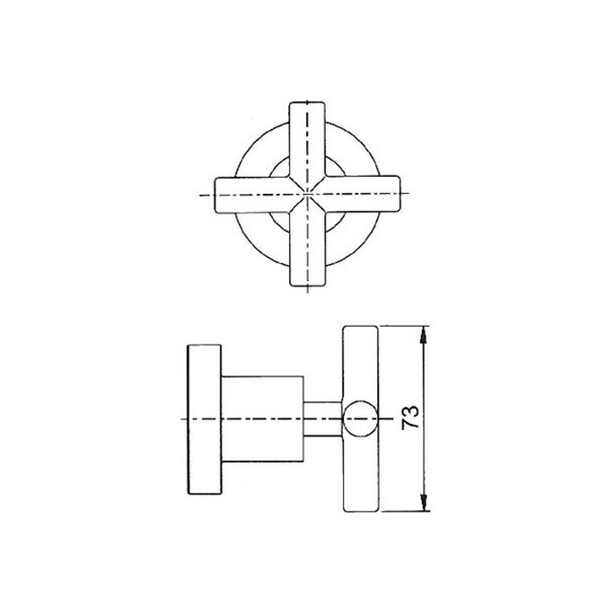 Fima Carlo Frattini Maxima F53231CR inbouw stopkraan afbouwdeel 1/2