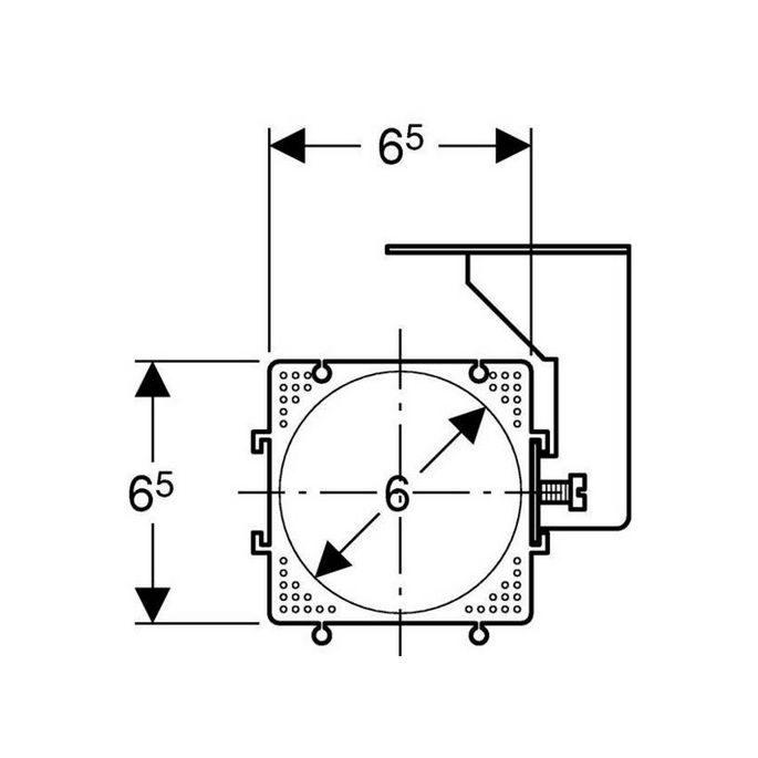 Geberit Aquaclean 242001001 elektriciteitsdoos voor douche-toilet (OUTLET)