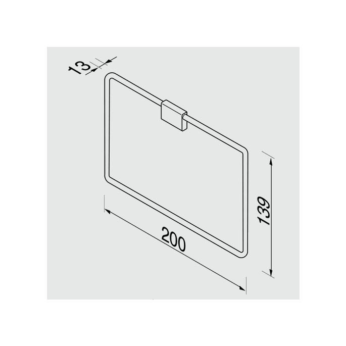 Geesa AIM 91842502 handdoekring chroom