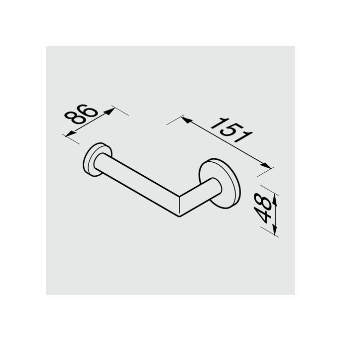 Geesa Nemox Black 91650906 toiletrolhouder mat zwart