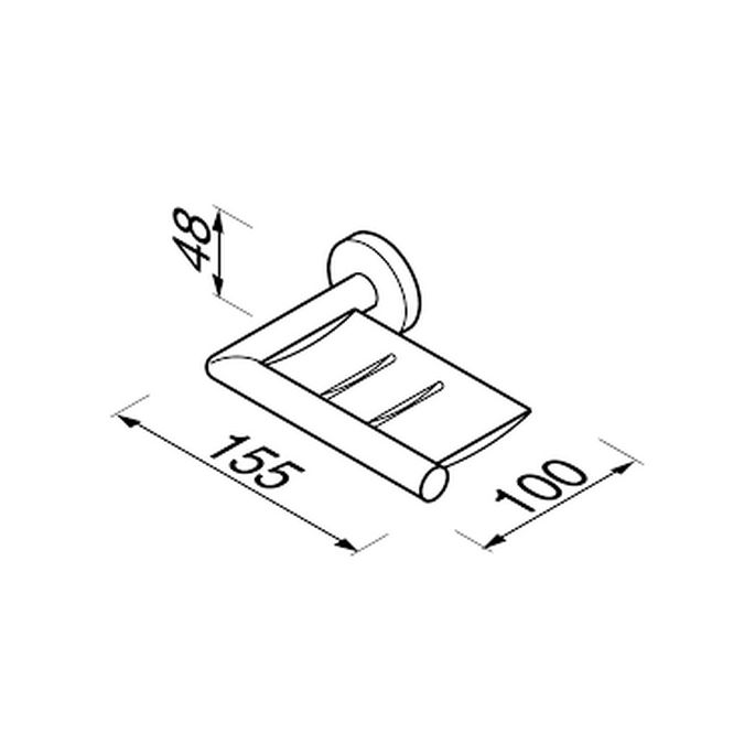 Geesa Nemox Collection 650302 zeephouder chroom (OUTLET)
