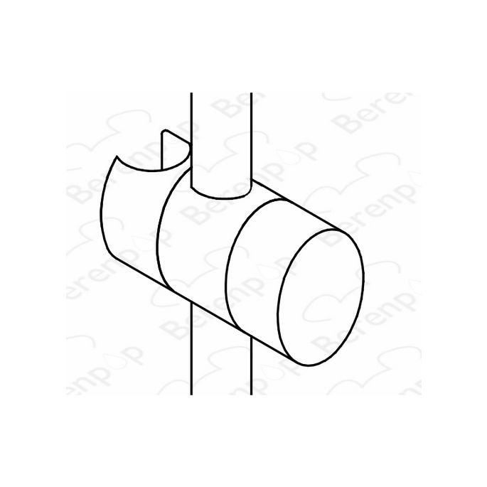 HSK Shower & Co E98508 glijstuk diameter 24mm (nieuw model) chroom