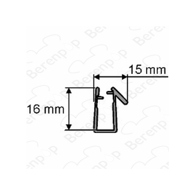 Huppe universeel 070006 afvoerprofiel, 200cm / 8mm