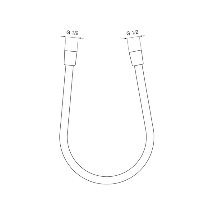 Ideal Standard A4109AA Idealflex doucheslang 175cm zilverkleurig