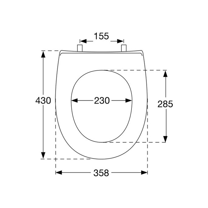 Pressalit Objecta Pro 990111-DF7999 toiletzitting met deksel zwart polygiene