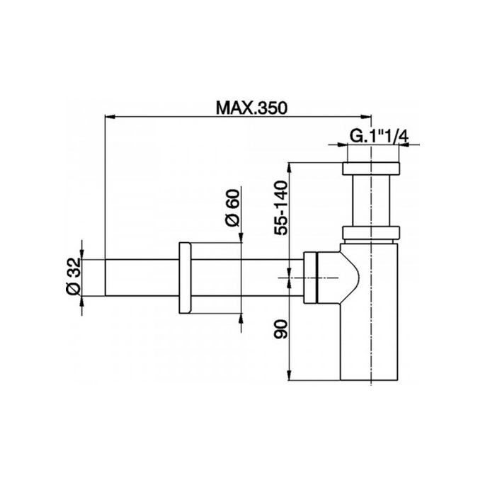 Pure DB3027-IN sifon inox