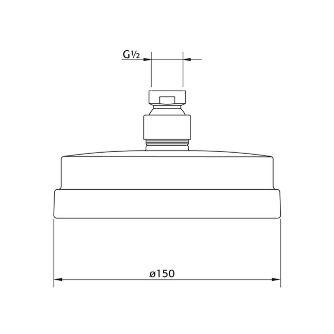 Pure PU5924 hoofddouche ø15cm chroom