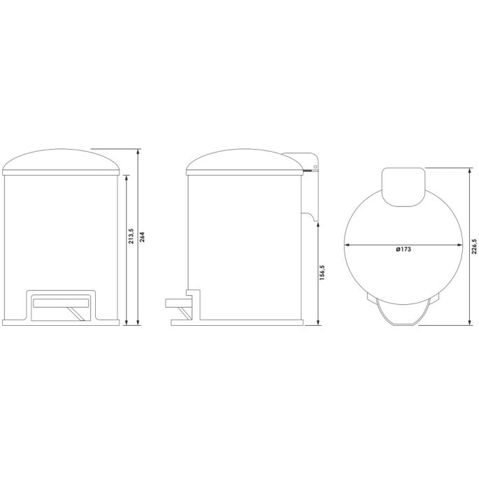 Brauer 5-CE-216 pedaalemmer 3l chroom