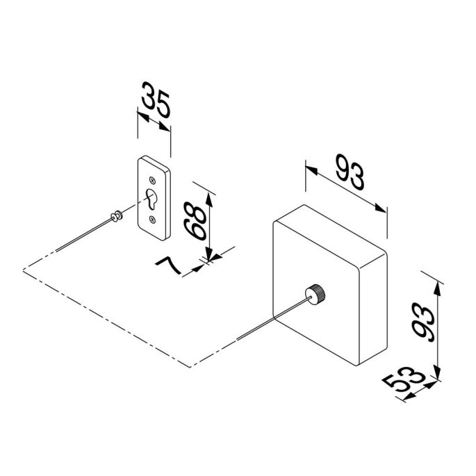 Geesa Hotel 91141 waslijn uittrekbaar 235 cm RVS gepolijst