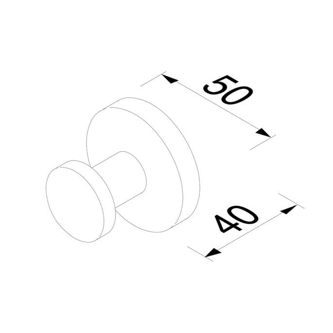 Geesa Nemox 916545-02 handdoekhaak chroom