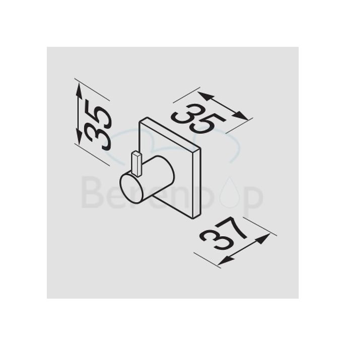 Geesa Nexx 751102 haak chroom (OUTLET)