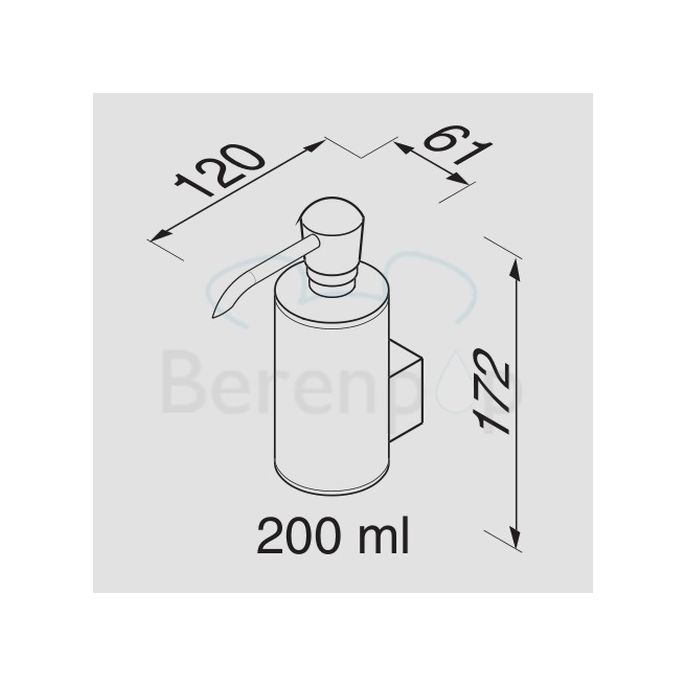 Geesa Nexx 751602 zeepdispenser 200ml wand chroom (OUTLET)