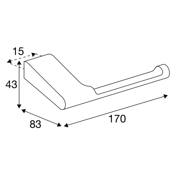 Pressalit Style PR20200 toiletrolhouder chroom