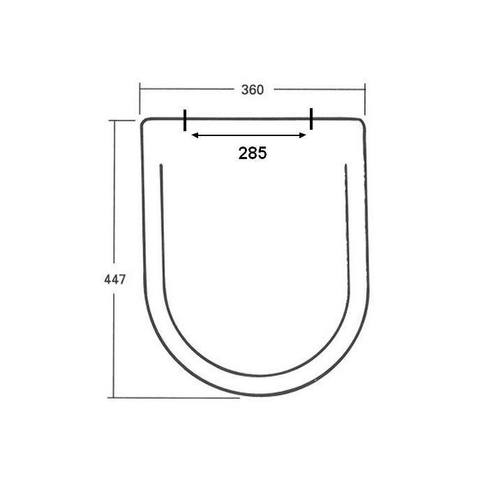 Sphinx Ravenna S8H57000000 OL-235 toiletzitting met deksel wit (OUTLET)