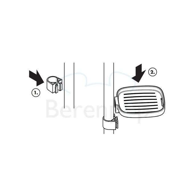 Hansgrohe Casetta Select E 26519000 zeepschaal voor glijstang chroom