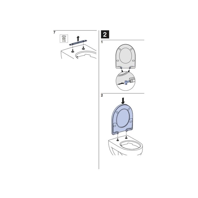 Geberit 300 Basic S8H51203000G toiletzitting met deksel wit