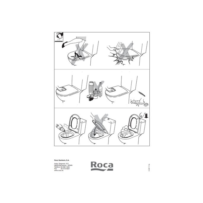 Roca Senso A801511004 toiletzitting met deksel wit