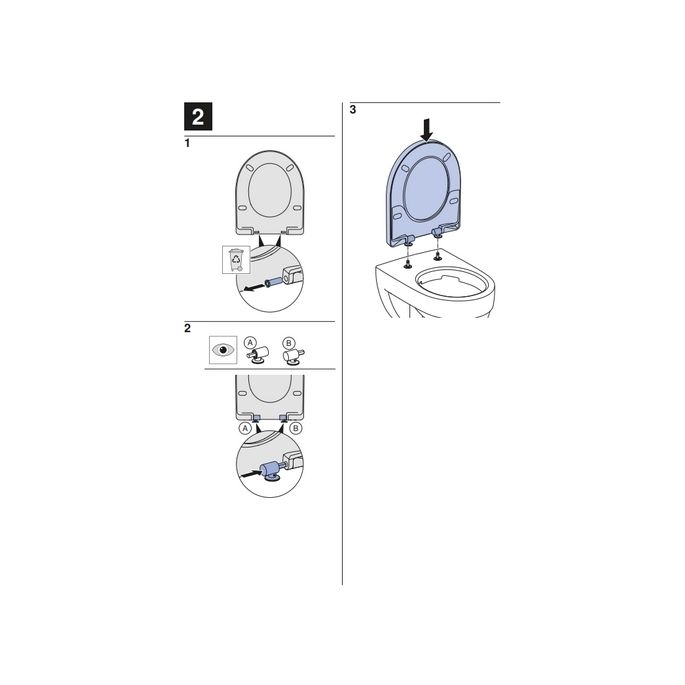 Geberit 300 Basic S8H51109000G toiletzitting met deksel wit
