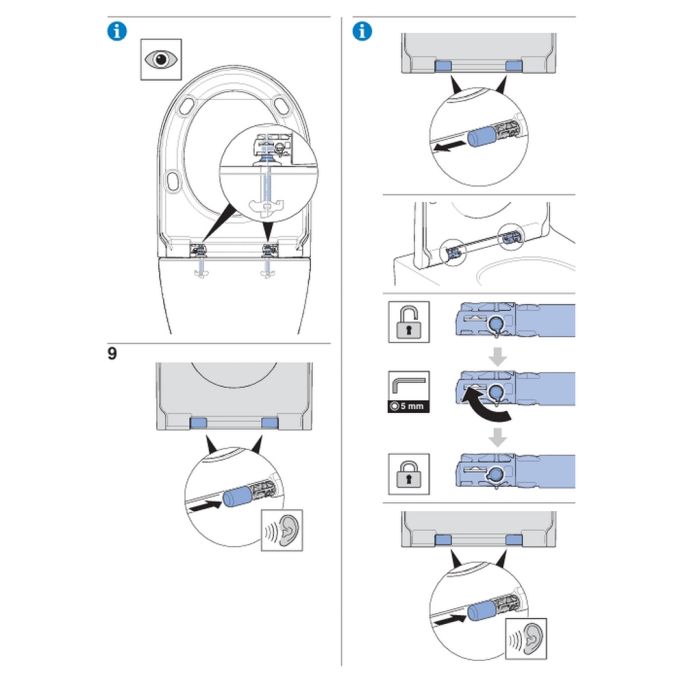 Geberit Acanto 502.719.01.1 toiletzitting met deksel wit