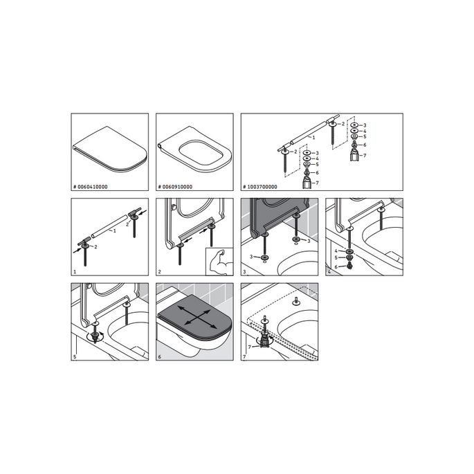 Duravit D-Code 0060410000 toiletzitting Vital met deksel wit