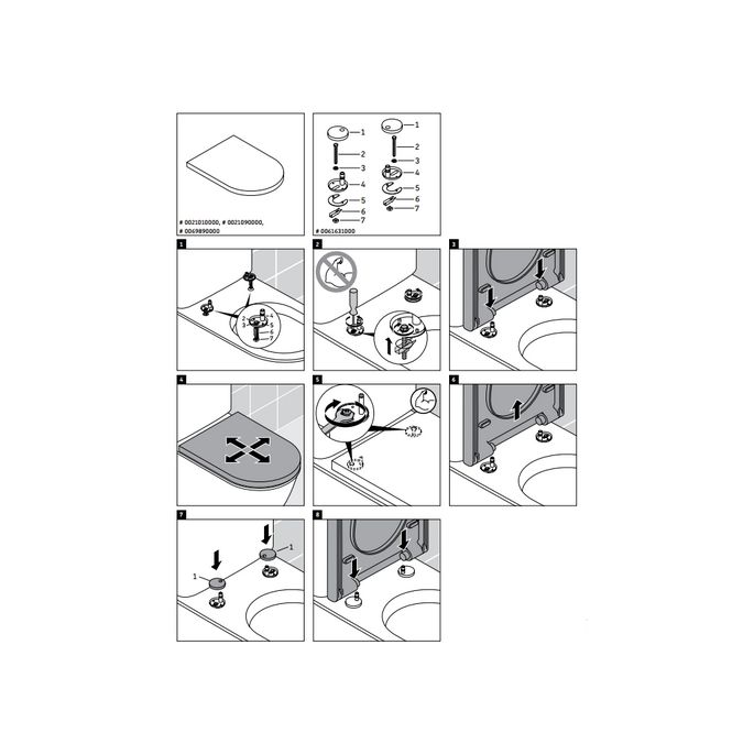 Duravit Darling New 0021090000 toiletzitting met deksel wit *niet meer leverbaar*