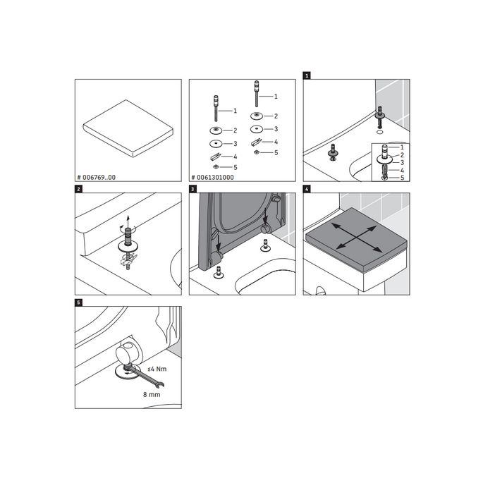 Duravit Vero 0067690800 toiletzitting met deksel zwart